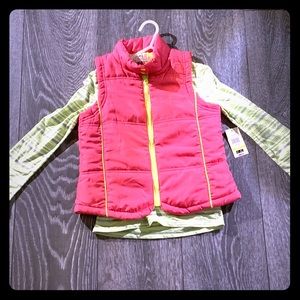 L.E.I Muffy Vest With Long Sleeve Tee